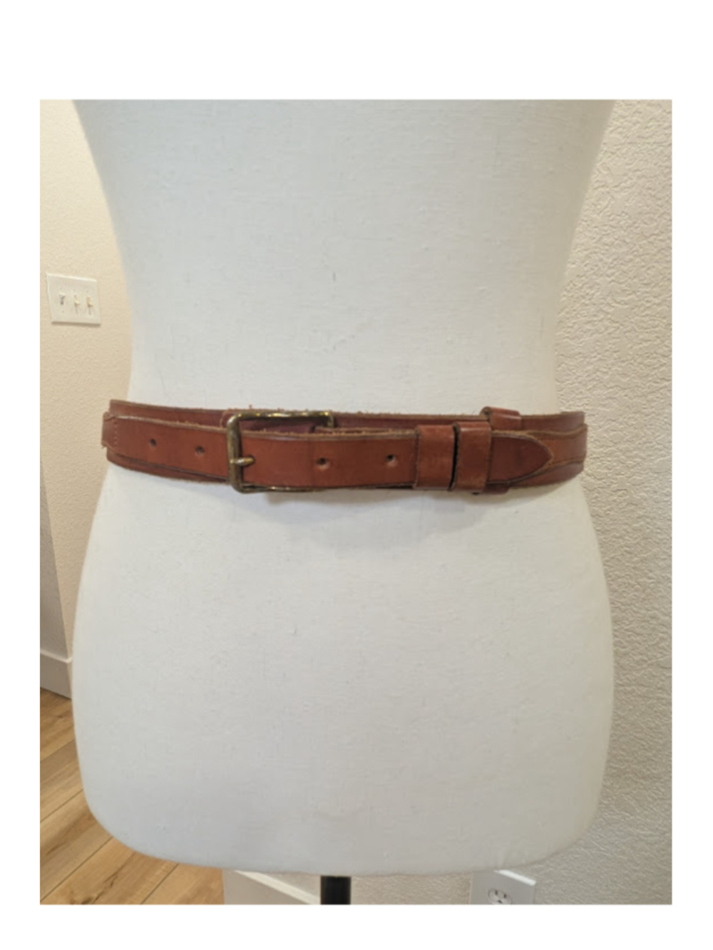 Ralph Lauren Leather Belt Brown Size 28 Great Britain Classic Preppy Equestrian